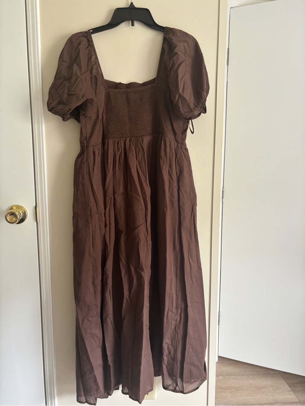 Abercrombie Emerson Puff Sleeve Midi Dress - L - Picture 5 of 7